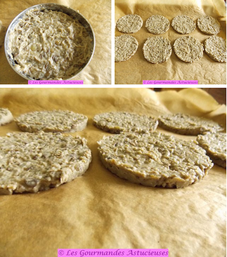 Chou-fleur, asperges et radis sur galette croustillante aux lentilles, accompagnés de tempuras de fanes et d'ail des ours (Vegan)