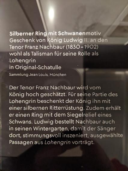 Ein Geschenk von König Ludwig II. an den Tenor Franz Nachbaur / Un cadeau du roi Louis II au ténor Franz Nachbaur