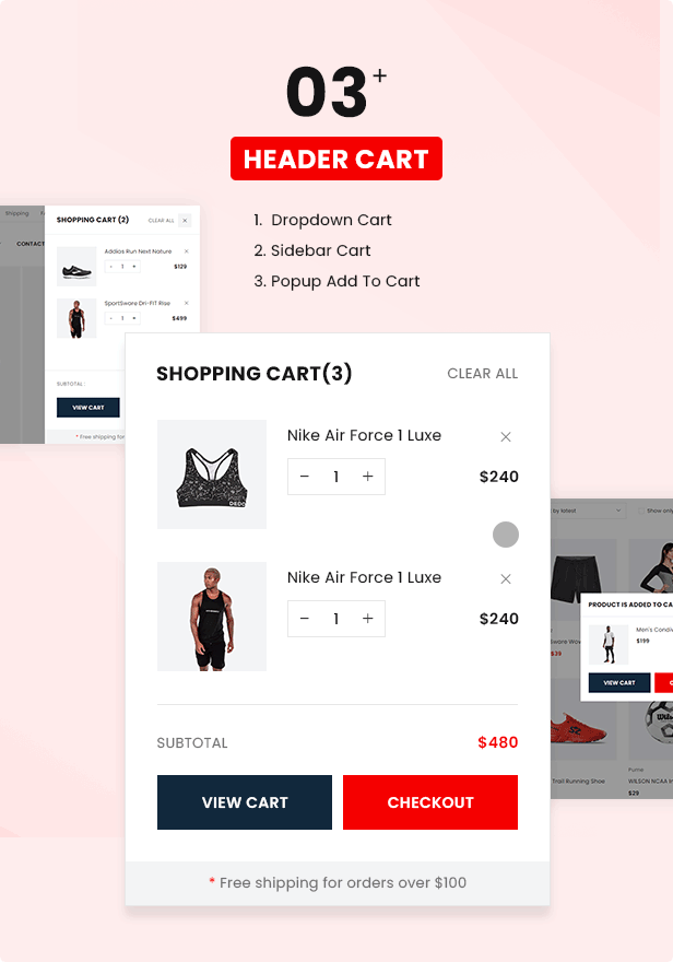 Reebox – Thème WordPress Elementor WooCommerce Caractéristiques principales