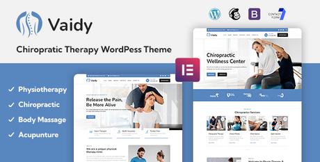 Vaidy – Thème WordPress chiropratique et physiothérapie