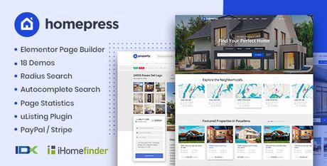 HomePress – Thème WordPress pour l’immobilier HomePress – Thème WordPress pour l’immobilier