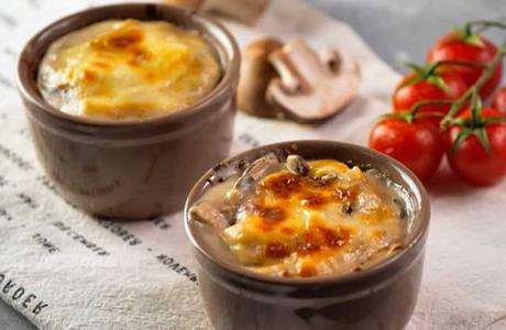 Gratin de Poulet aux Champignons ww