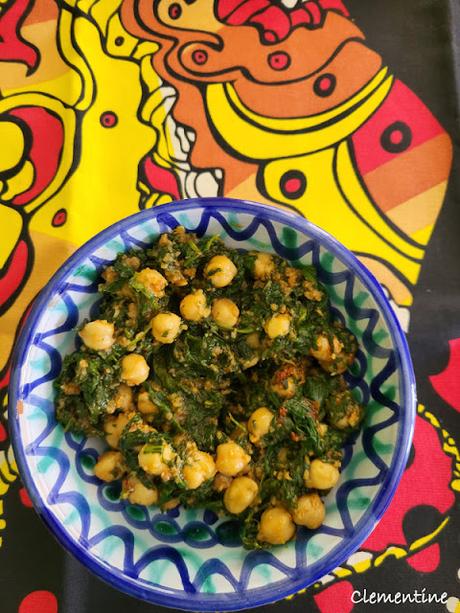 Pois chiches aux épinards
