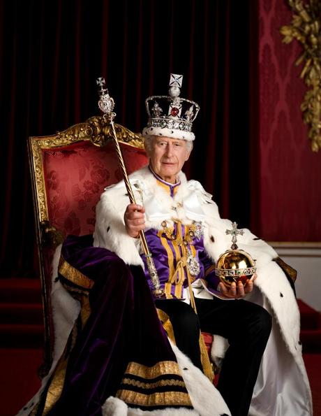 Le roi Charles'  premier portrait officiel en tant que monarque