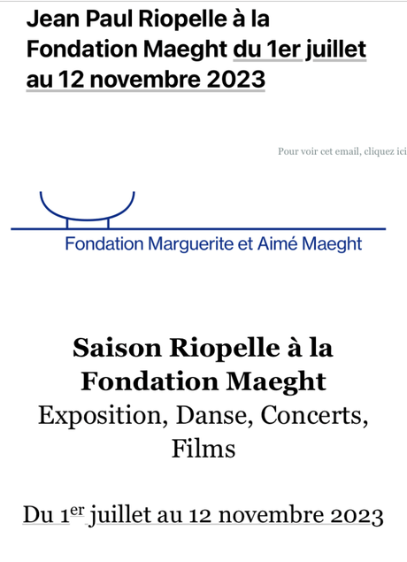 Fondation  Maeght à partir du 1er Juillet 2023. Saison Riopelle –