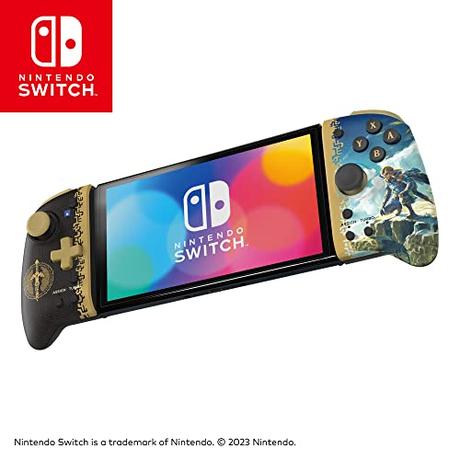 HORI Split Pad Pro (The Legend of Zelda™: Tears of the Kingdom Edition) Manette mode portable pour Nintendo Switch et Nintendo Switch modèle OLED - Sous licence officielle Nintendo