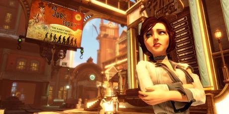 Elizabeth de Bioshock Infinite a croisé les bras en ville