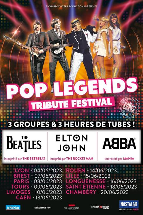 #CONCERTS - Pop Legends au Dôme de Paris le 08/06 // The Beatles, Elton John et ABBA // Tournée française !
