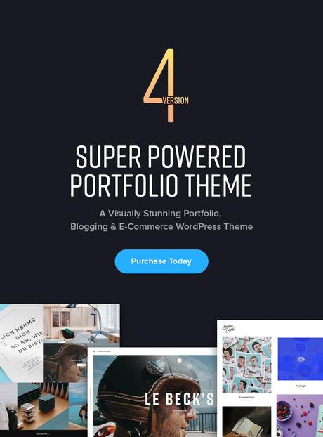 Un thème de portefeuille WordPress visuellement époustouflant