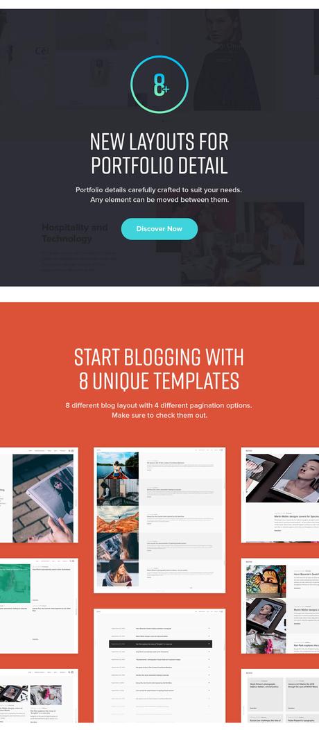 Un thème de portefeuille WordPress visuellement époustouflant