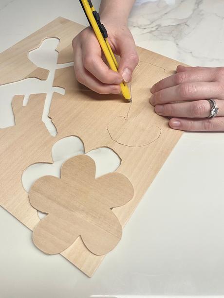 créer puzzle enfant bébé en balsa découpe cutter