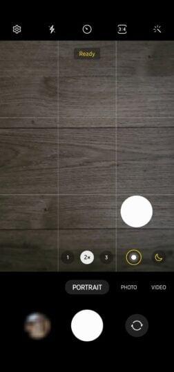 Mode portrait de l'appareil photo Samsung Galaxy S23 Ultra 2x