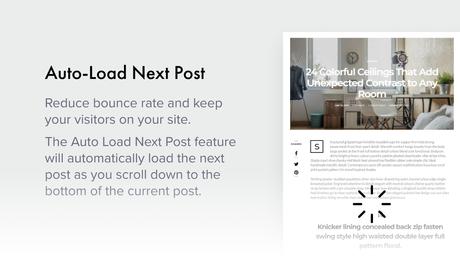 Authentique – Thème WordPress pour blogs et magazines de style de vie Chargement automatique du message suivant