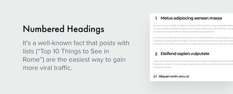 Authentique – Thème WordPress pour blogs et magazines de style de vie Titres numérotés