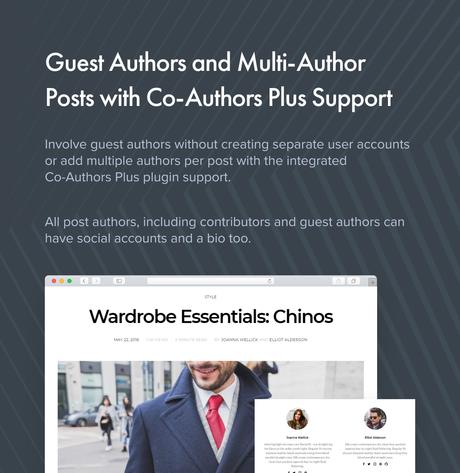 Authentique – Thème WordPress pour blogs et magazines de style de vie Auteurs invités