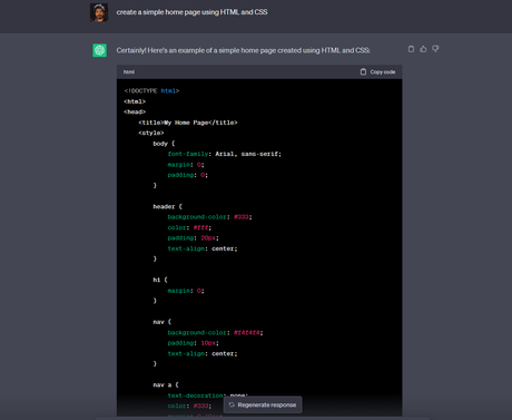 Comment écrire du code avec ChatGPT ? Créer une page Web simple avec ChatGPT