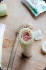 Poireaux farcis et grillés, feta Poireaux farcis et grillés, feta