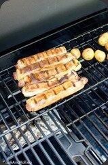 Poireaux farcis et grillés, feta Poireaux farcis et grillés, feta