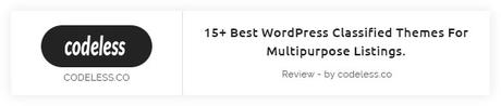 Classiera – Thème WordPress pour petites annonces Classiera présenté sur Codeless