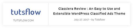 Classiera – Thème WordPress pour petites annonces Classiera en vedette sur tutsflow
