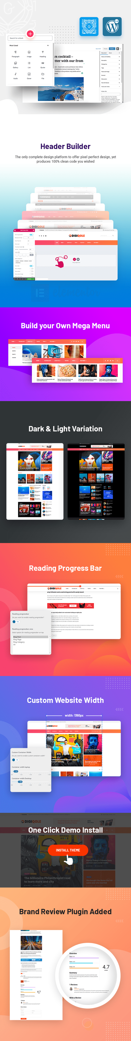 Digiqole – Thème WordPress pour les magazines d’actualités Digiqole WordPress
