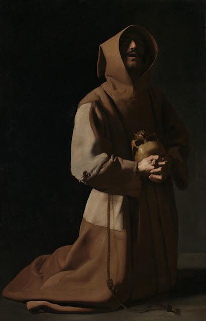 Francisco de Zurbaràn - Saint François en méditation (vers 1635-39)