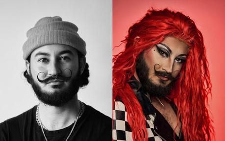 Portraits puissants de Drag Queens en costume et hors costume Faites glisser la reine dans et hors du costume.