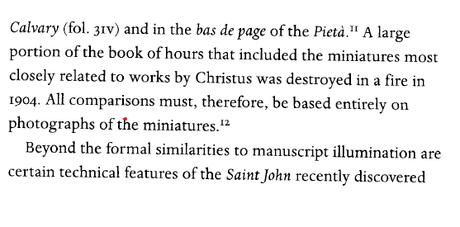 Petrus Christus (attribué à) - Saint Jean dans un paysage - vers 1445