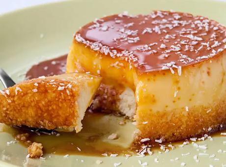 flan coco léger, un savoureux flan coco en version légère, facile et simple à réaliser pour le goûter ou le dessert.