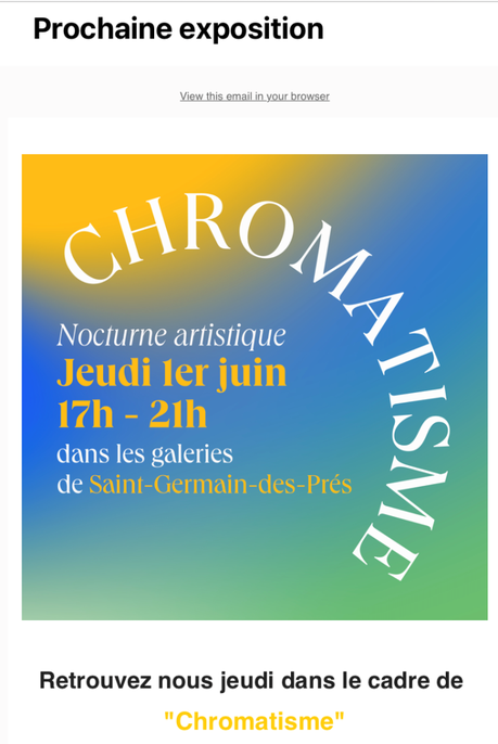 Galerie – Les Yeux Fertiles – exposition  » Jacques Le Marechal » L’Imperceptible Abîme. Le 1er Juin 2023. « Chromatisme »