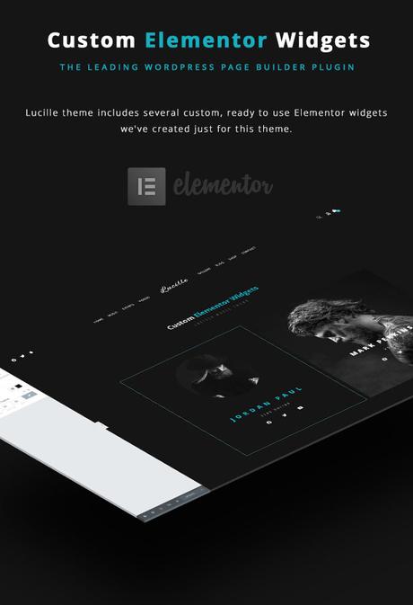 Thème WordPress Lucille Music - Compatible avec Elementor et Widgets