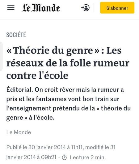 Du genre, des trans et du n’importe quoi dans nos écoles
