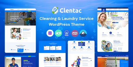 Clentac – Thème WordPress pour services de nettoyage