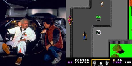 Film Retour vers le futur et jeu vidéo de 1989