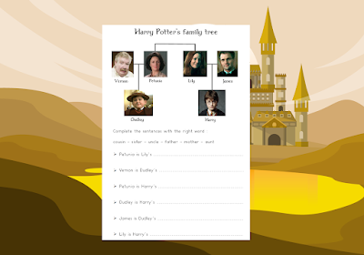 La famille en anglais avec Harry Potter {document à télécharger}