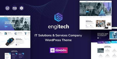 Engitech – Thème WordPress pour solutions et services informatiques
