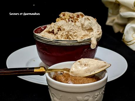 Glace maison à l'Amlou, sans sorbetière.