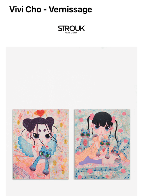 Galerie Strouk   « Vivi Cho » à partir du 9 Juin 2023.