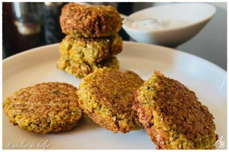 Falafels, boulettes de pois chiche, cuisson au four