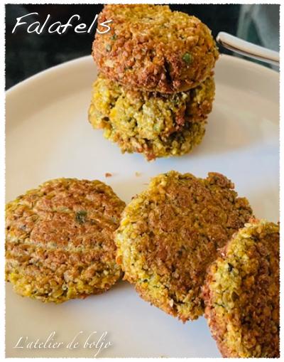 Falafels, boulettes de pois chiche, cuisson au four