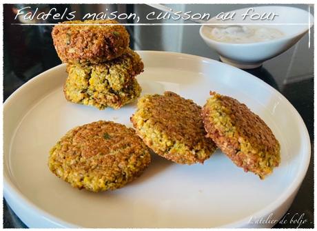Falafels, boulettes de pois chiche, cuisson au four