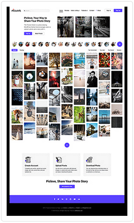 Piclove - Blog & Photos Télécharger Thème WordPress - 1