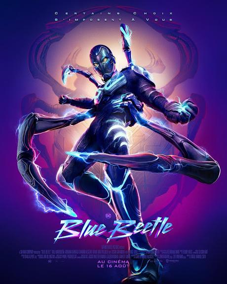 Nouvelles affiches FR pour Blue Beetle de Angel Manuel Soto