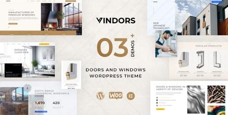 Vindors – Thème WordPress pour entreprise de portes et fenêtres