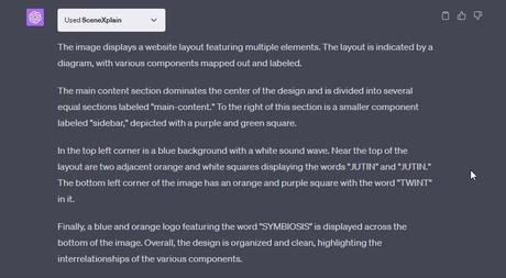 Les 9 meilleurs plugins ChatGPT que vous pouvez essayer dès maintenant Le plug-in SceneXplain en action