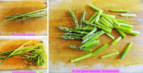 Soupe froide bourrache-guimauve, jus de cosses de petits pois et légumes de printemps (Vegan) Soupe froide bourrache-guimauve, jus de cosses de petits pois et légumes de printemps (Vegan)