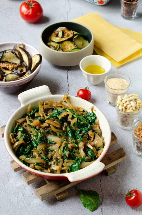 recette lasagnes vegan assaisonnement légumes garniture