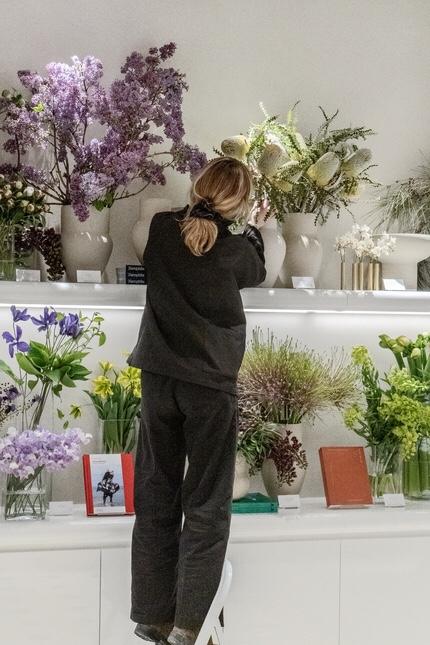 Un shop in shop d’arrangements floraux à Paris