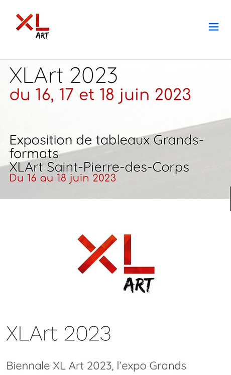 XL ART 2023. « La Biennale »16/17/18 Juin à ST.Pierre des Corps.
