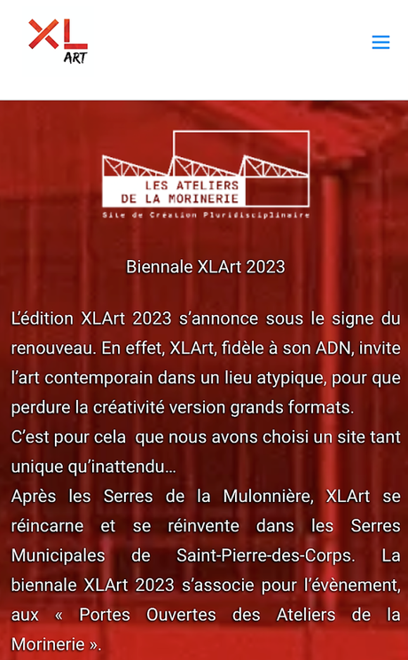 XL ART 2023. « La Biennale »16/17/18 Juin à ST.Pierre des Corps.